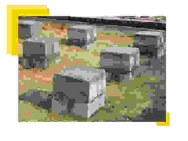 Фундамент столбчатый в асбесте